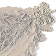 Afghanistan 3d relief cnc files