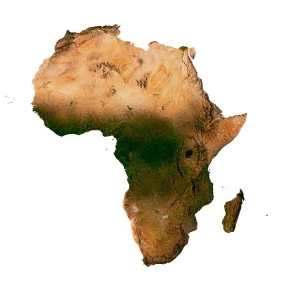 Africa 3D model terrain | Custom 3D Models and 3D Maps