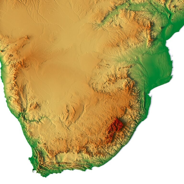 Africa 3D model terrain | Custom 3D Models and 3D Maps