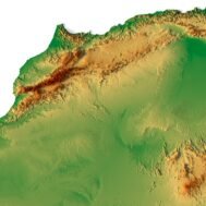 Africa 3D elevation model
