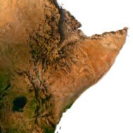 Africa 3D map