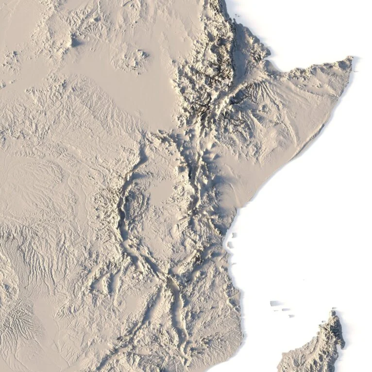 Africa 3D map