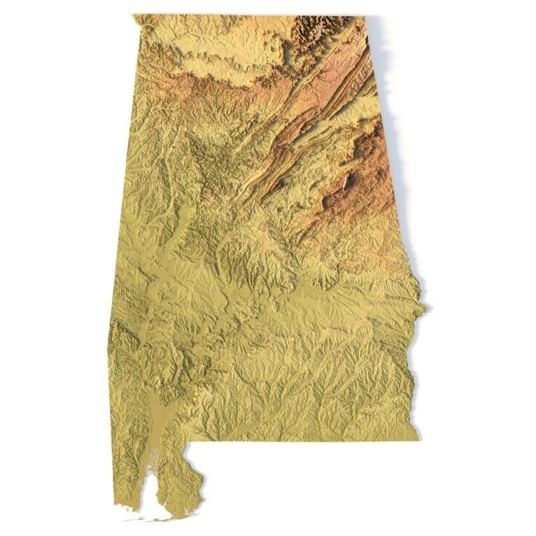 State of Alabama 3D model