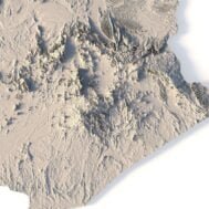 Algeria 3D map