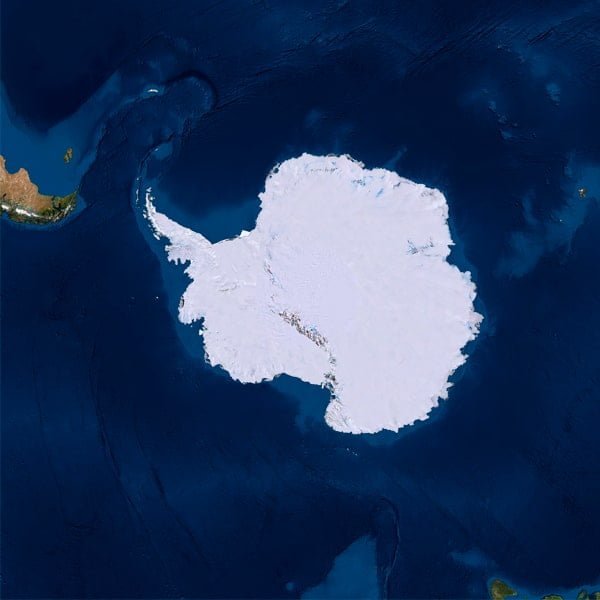 Satellite imagery of Antarctica