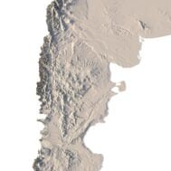 Argentina 3D map