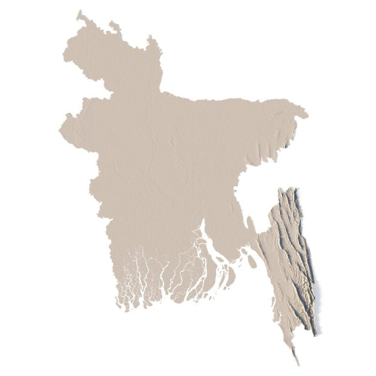 Bangladesh 3D map