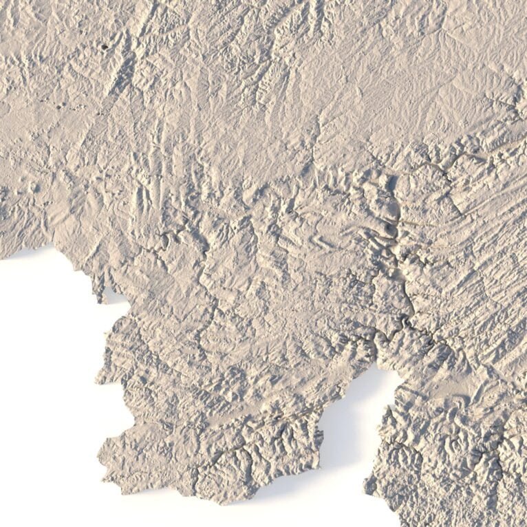 Belgium 3D map