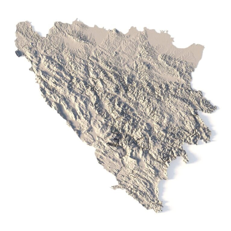 Bosnia and Herzegovina 3D model