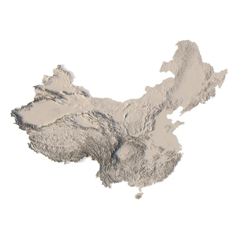 China terrain 3D Print model | Download 3D Models and 3D Maps