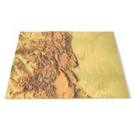 State of Colorado relief map