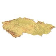 Czech Republic relief map