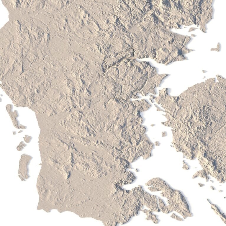 Denmark 3D map