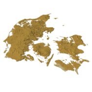 Denmark relief map