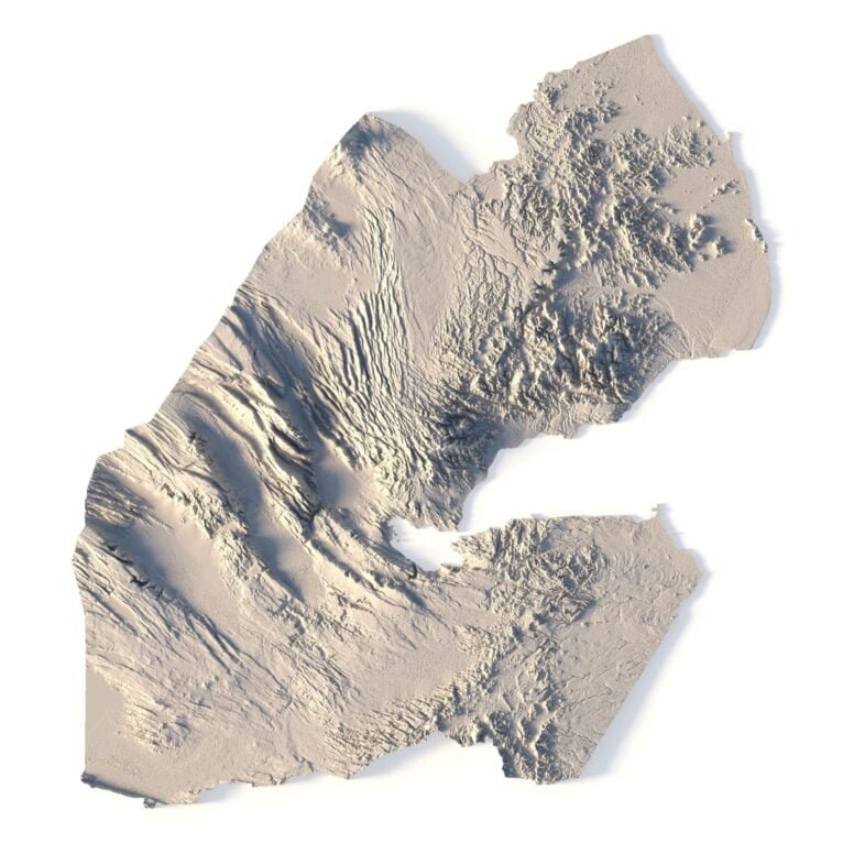 Djibouti 3D model