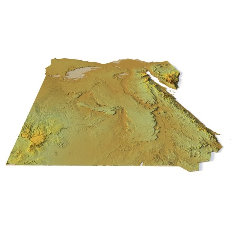 Egypt relief map