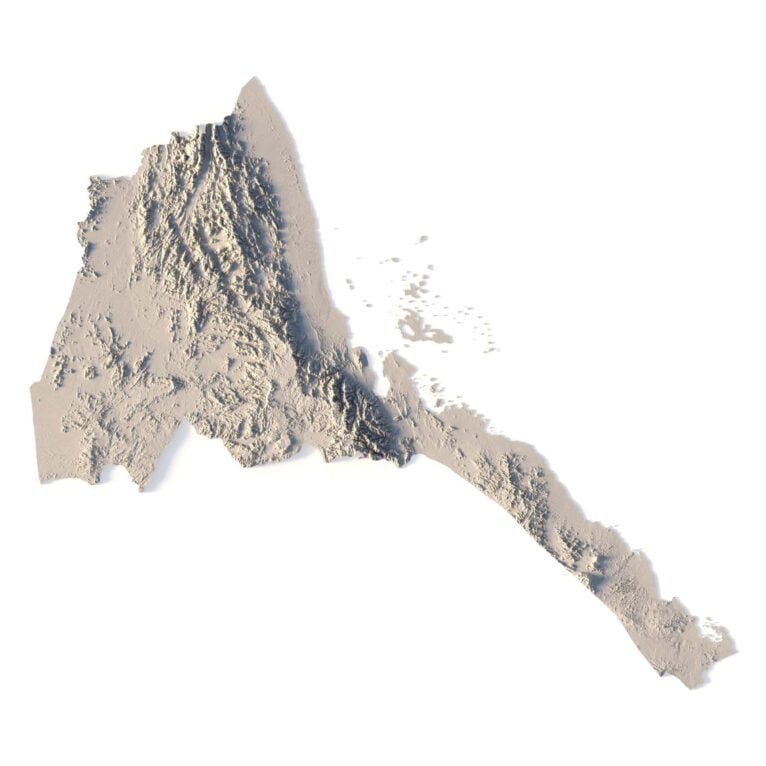 Eritrea 3D model