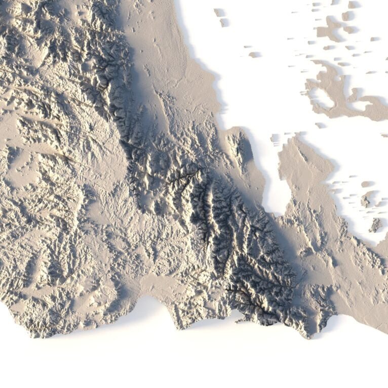 Eritrea 3D map