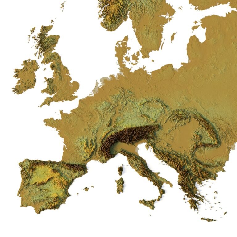 Europe terrain 3D Print model | 3D Models and 3D Maps