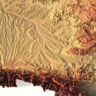 Topographic map France