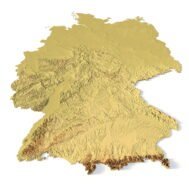 Germany relief map