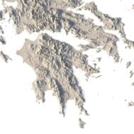 Greece 3D map