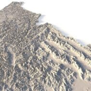 State of Idaho 3D map