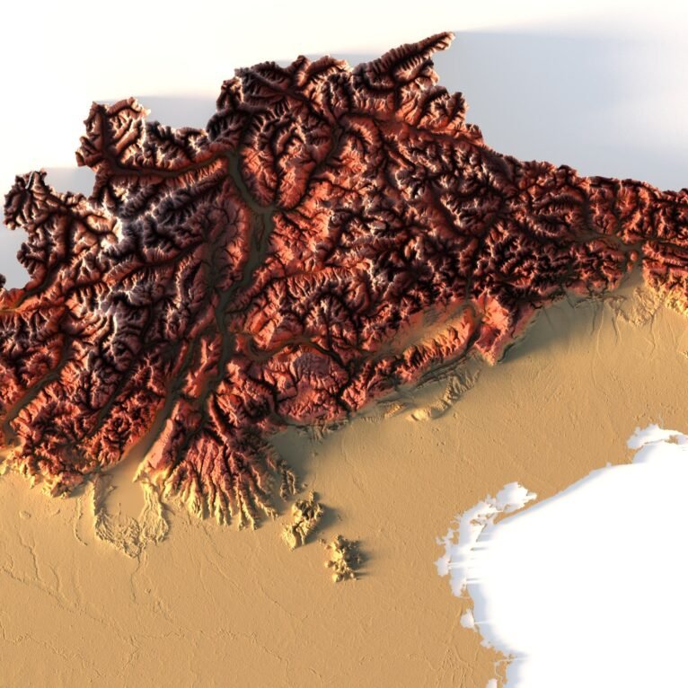Italy maps 3d