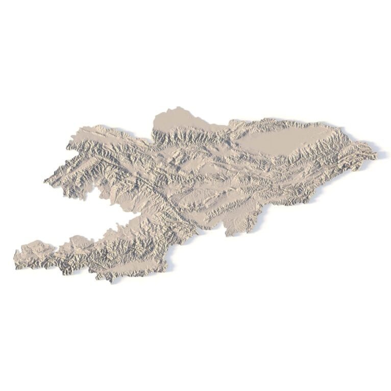 Kyrgyzstan 3D model