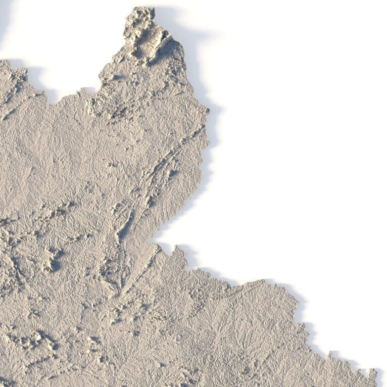 Liberia 3D map
