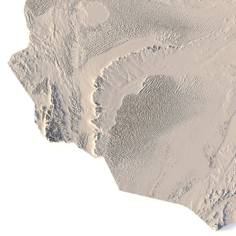 Libya 3D map