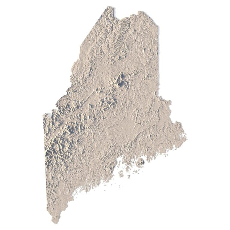 State of Maine 3D model