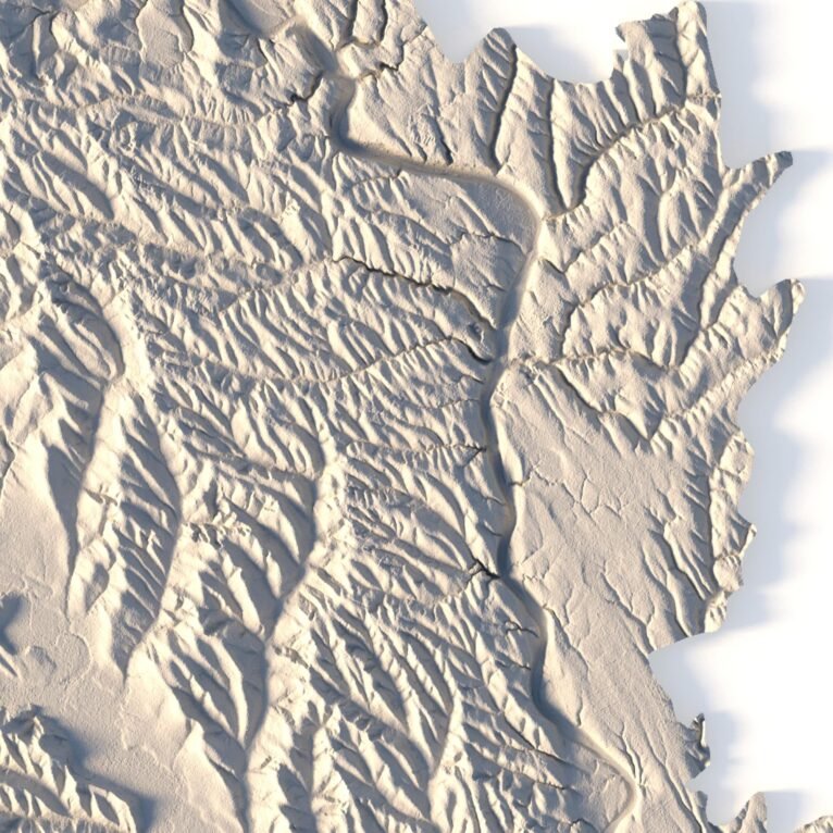 Moldova 3D map