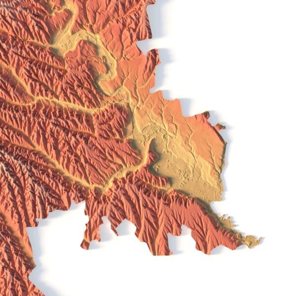 Relief map of Moldova | 3D Models and 3D Maps