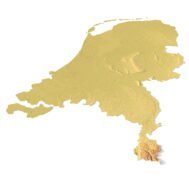 Netherlands relief map
