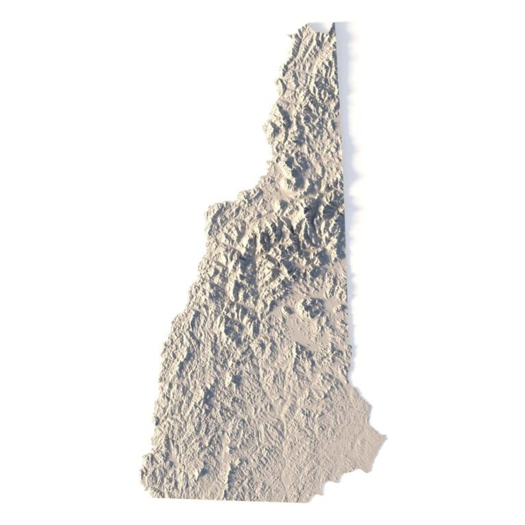 State of New Hampshire 3D model
