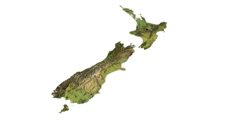 New Zealand 3D elevation model