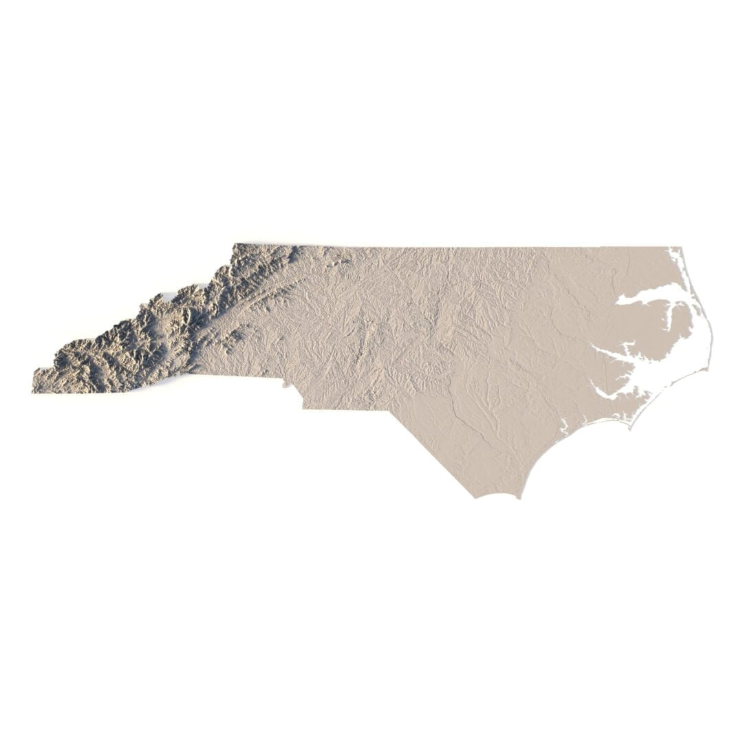 USA States 3D STL Models for 3D Printing & CNC | Topographic Maps