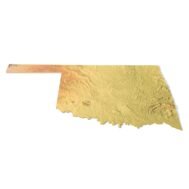 State of Oklahoma relief map