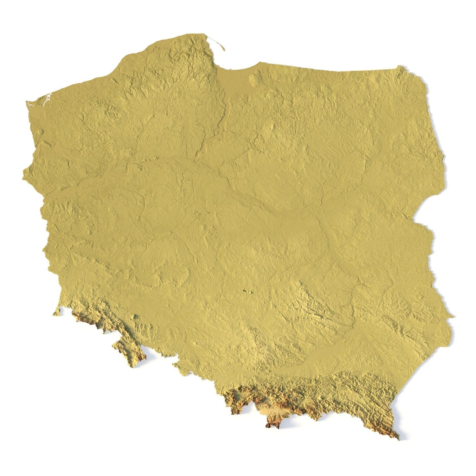 Hungary STL model terrain | Custom 3D Models and 3D Maps