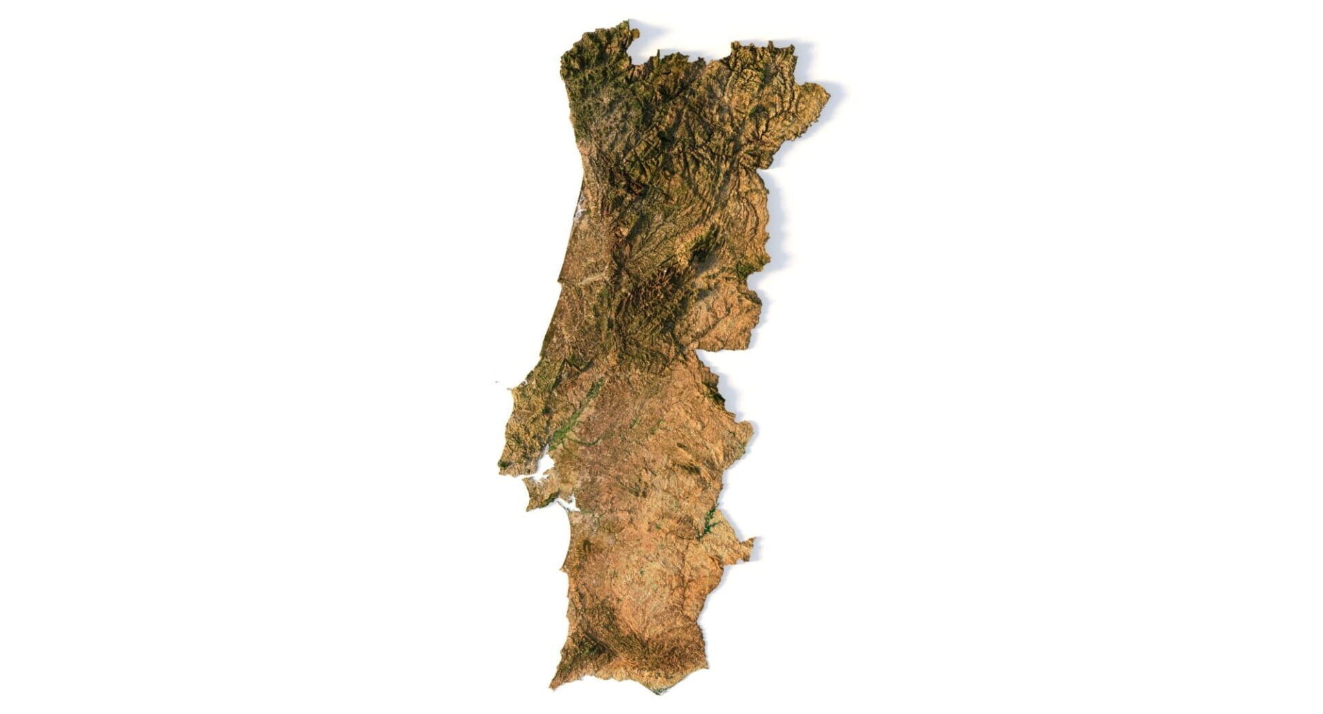 Portugal terrain 3D model
