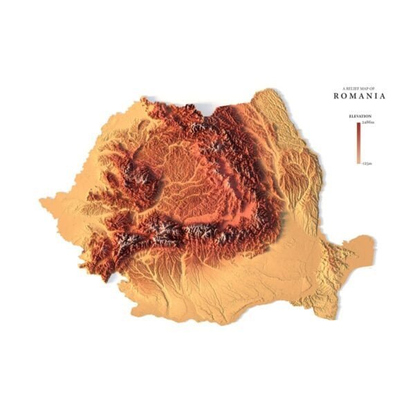 3D map of Portugal. Buy 3D elevation map of Portugal