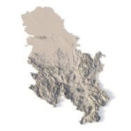 Serbia 3D model