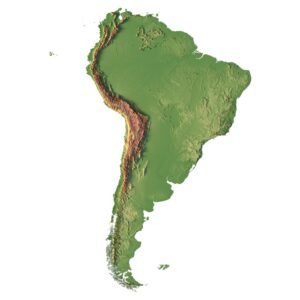 South America 3D model