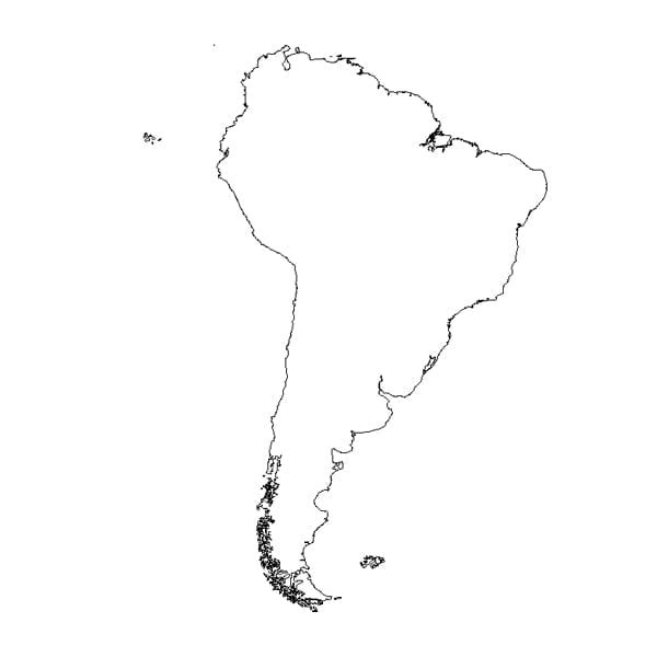South America shapefile