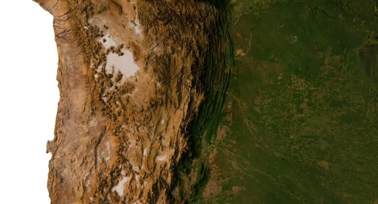 South America 3D model for Unity and Unreal Engine game development