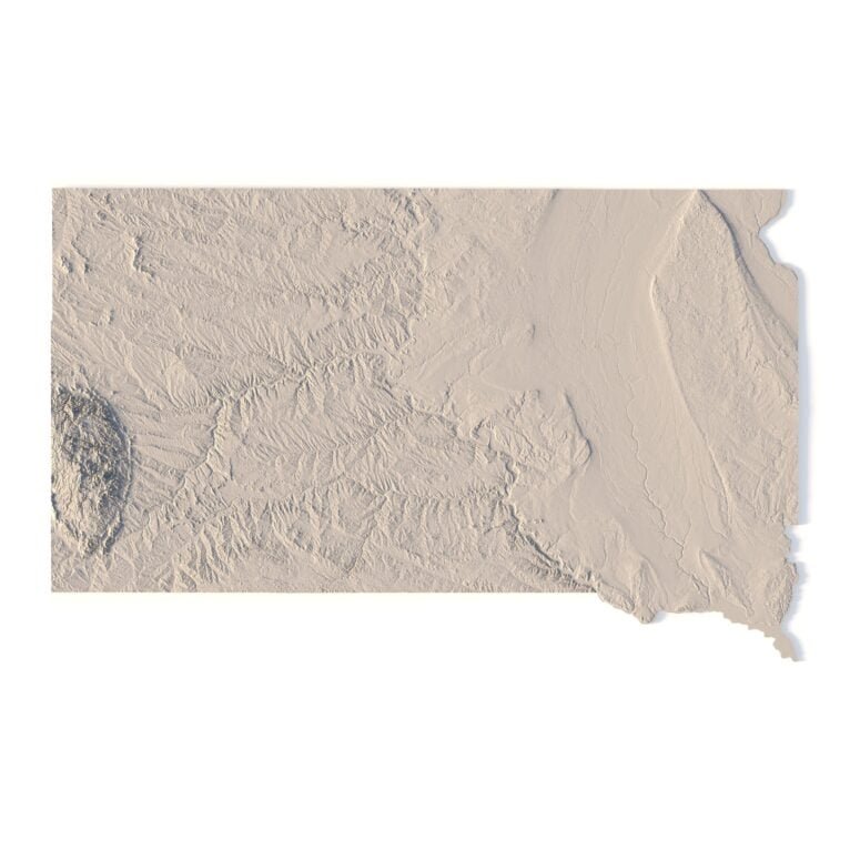 State of South Dakota 3D model