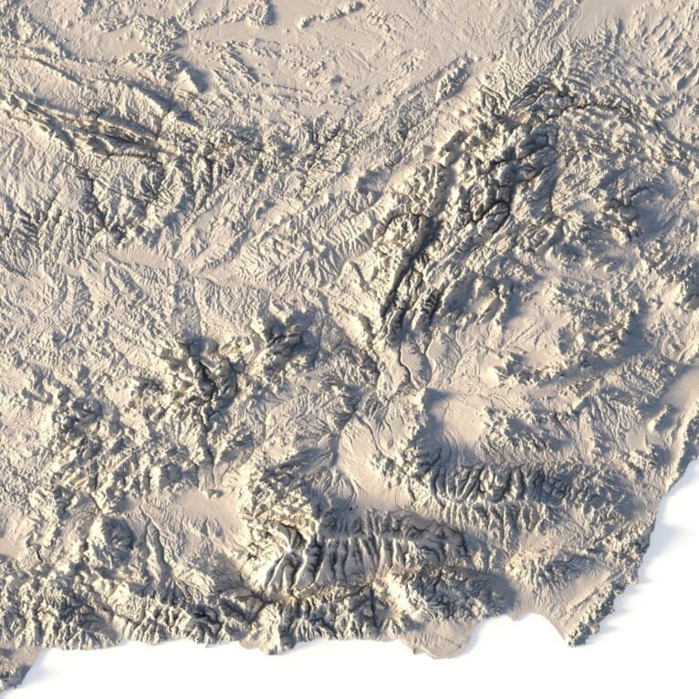 Spain 3D map