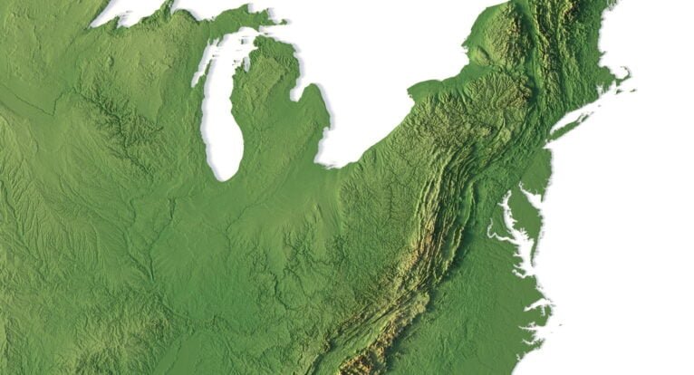 United States 3D elevation model