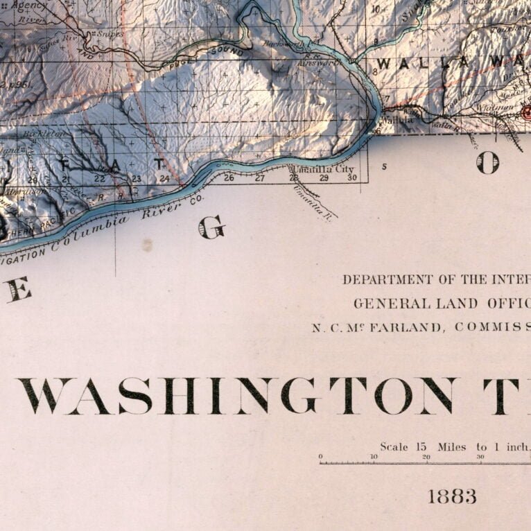 Washington relief map